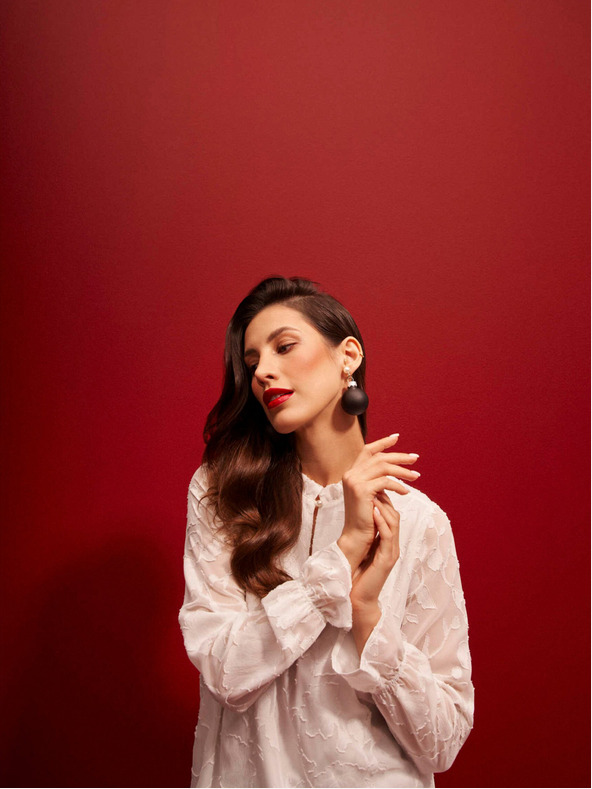 Moodo Bijela ženska Moodo bluza