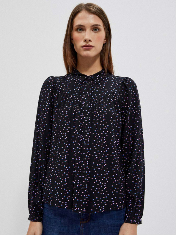 Moodo Crna ženska Moodo bluza s uzorkom