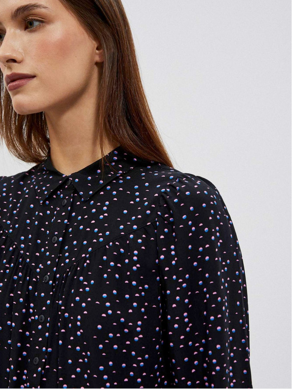 Moodo Crna ženska Moodo bluza s uzorkom