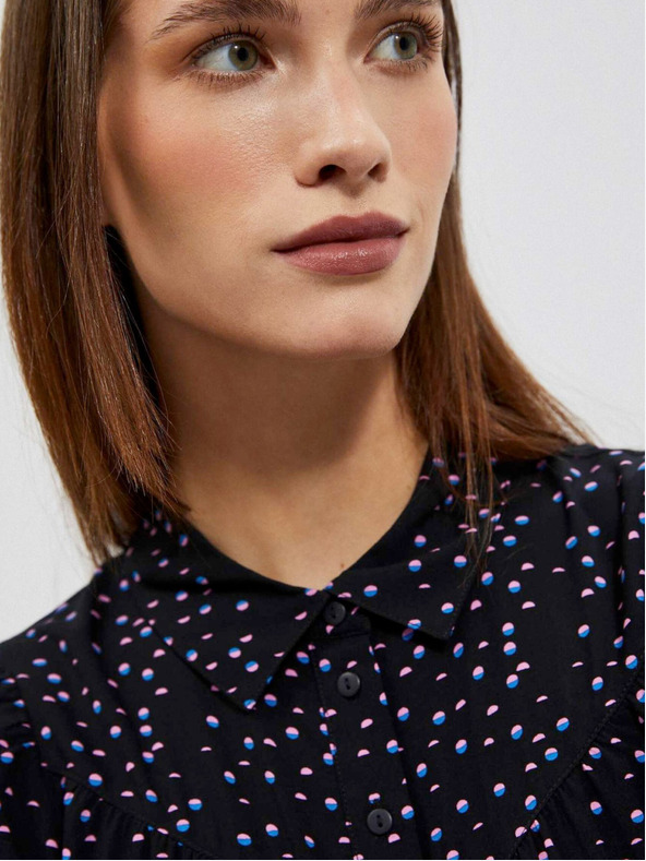 Moodo Crna ženska Moodo bluza s uzorkom