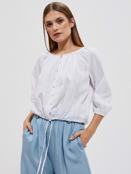 Moodo Bijela ženska Moodo bluza