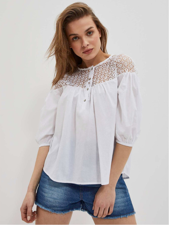 Moodo Bijela ženska Moodo bluza