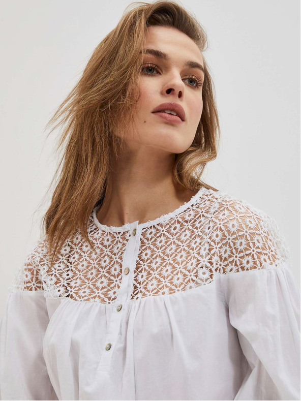 Moodo Bijela ženska Moodo bluza