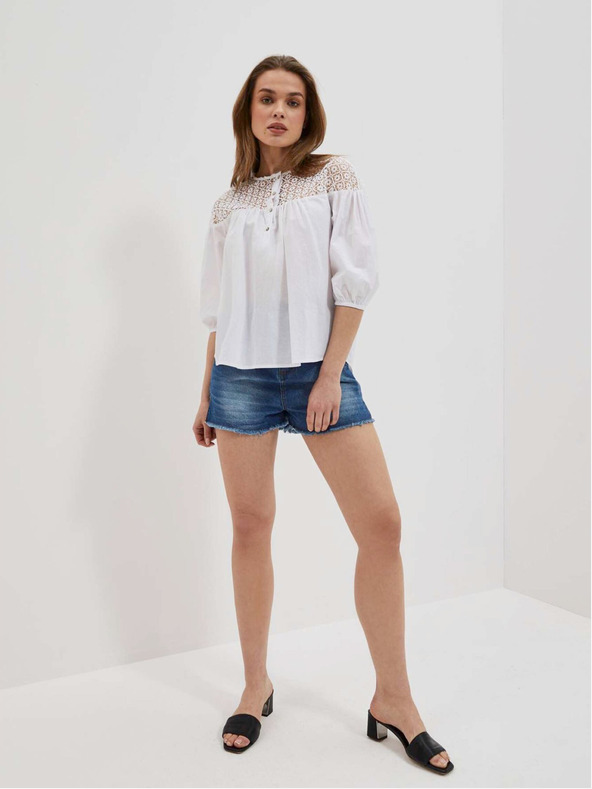 Moodo Bijela ženska Moodo bluza