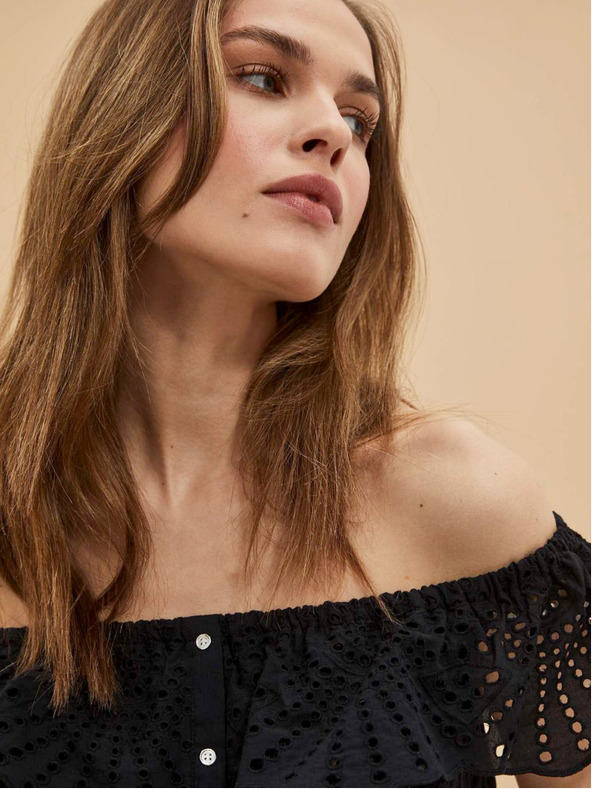 Moodo Crni ženski Moodo top