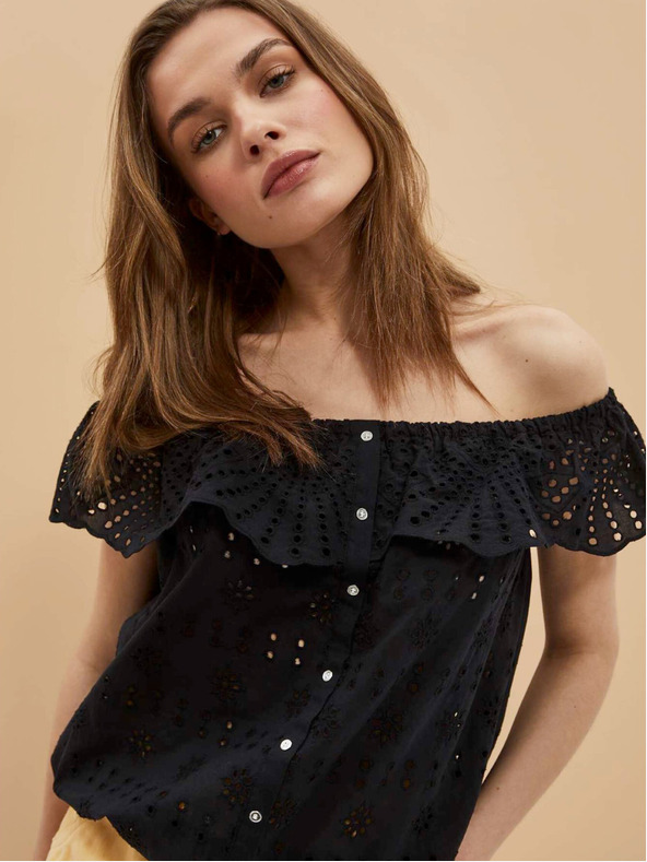 Moodo Crni ženski Moodo top