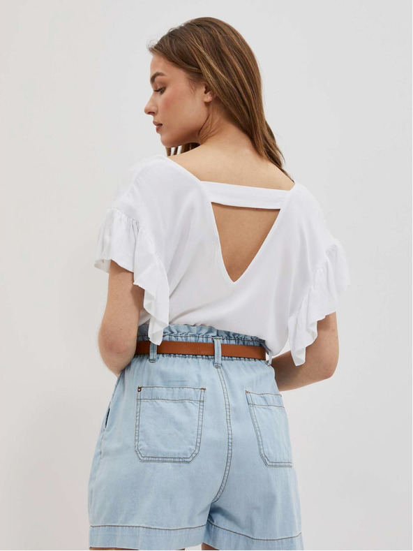 Moodo Bijela ženska Moodo bluza