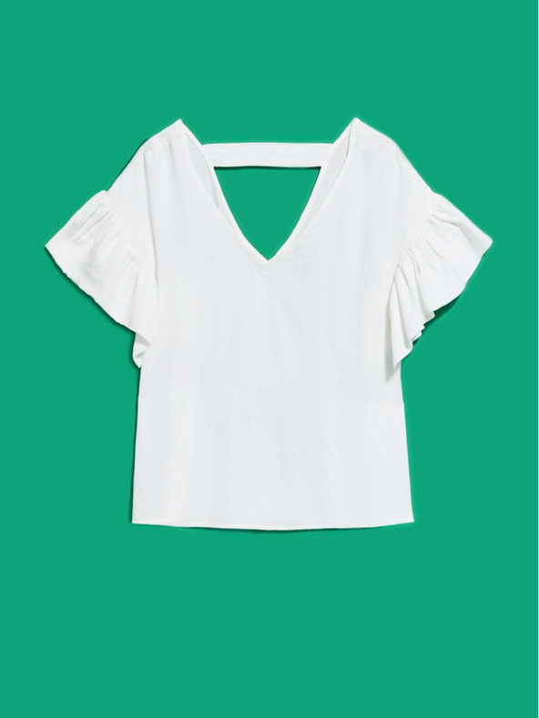 Moodo Bijela ženska Moodo bluza