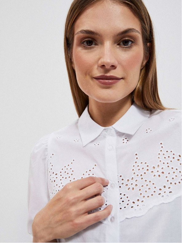 Moodo Bijela ženska Moodo bluza