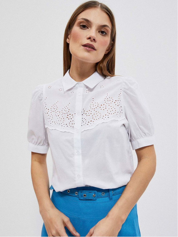 Moodo Bijela ženska Moodo bluza