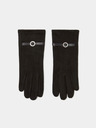 Moodo Crne ženske rukavice s Moodo ukrasnim remenom