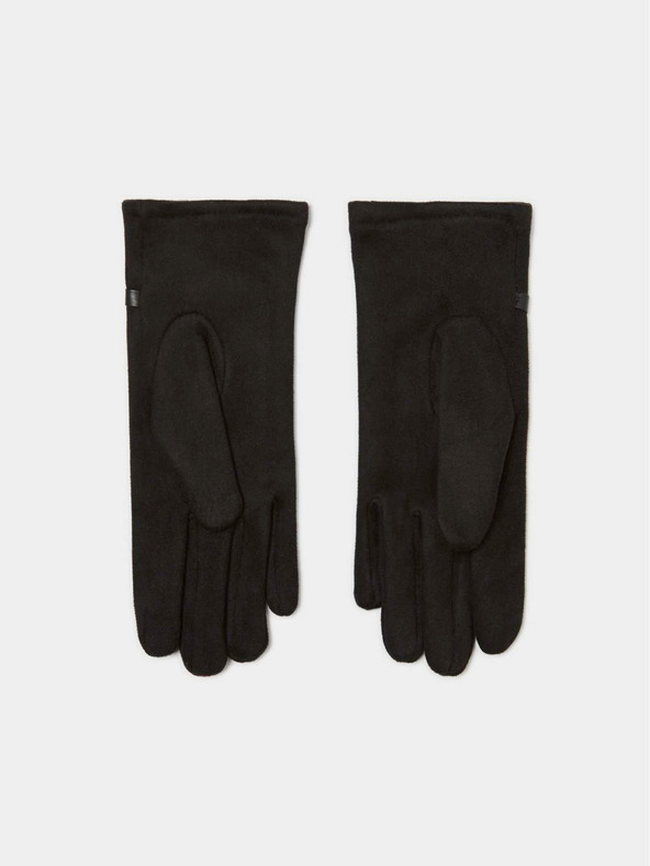 Moodo Crne ženske rukavice s Moodo ukrasnim remenom