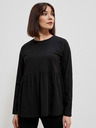 Moodo Moodo crna ženska bluza s volanima