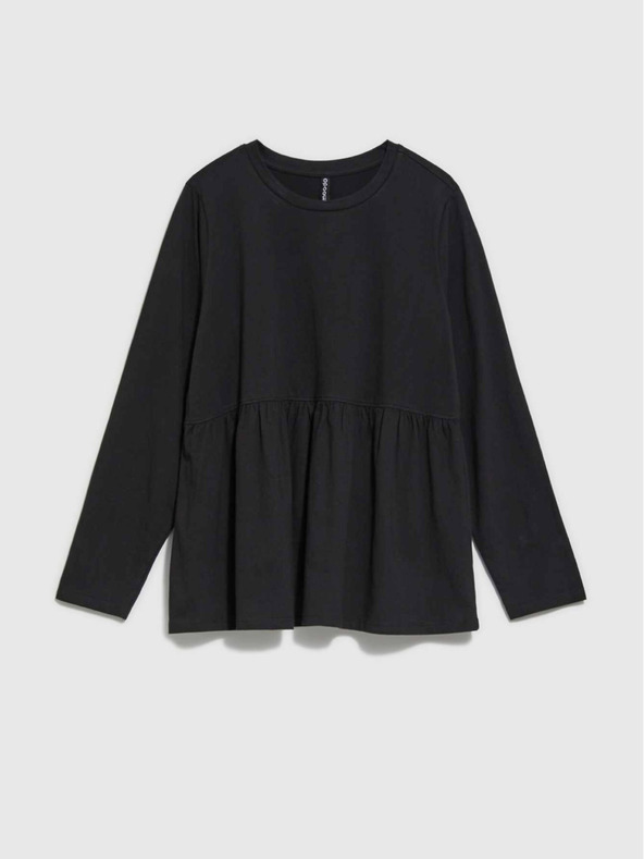 Moodo Moodo crna ženska bluza s volanima