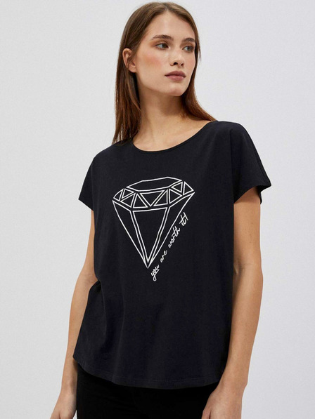 Moodo Crna ženska Moodo majica