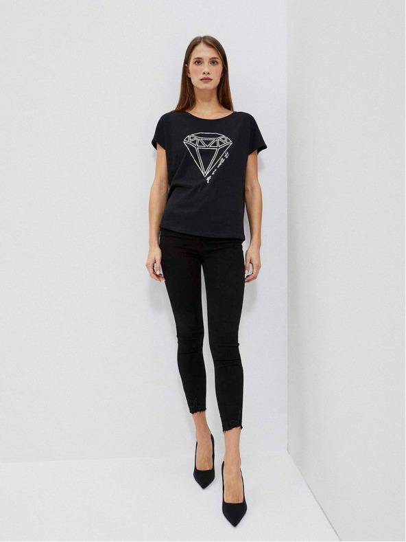 Moodo Crna ženska Moodo majica