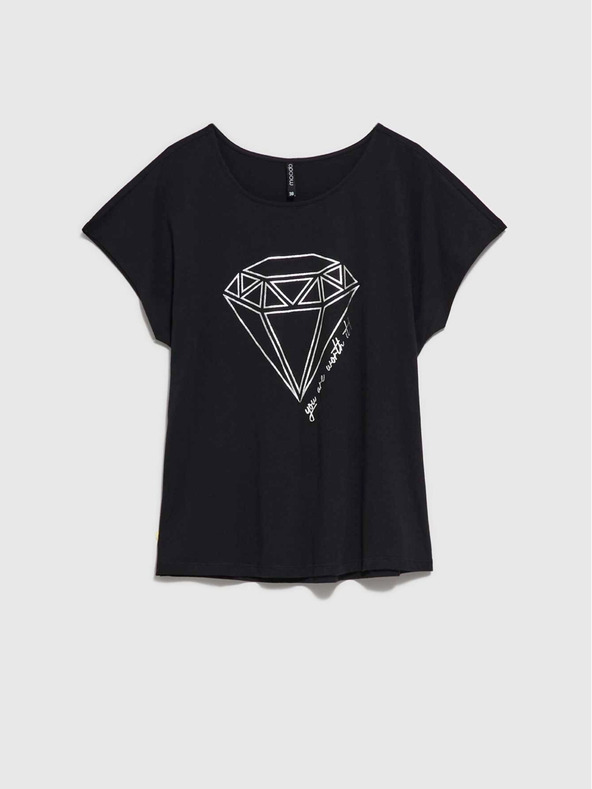 Moodo Crna ženska Moodo majica