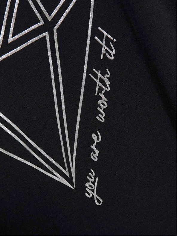 Moodo Crna ženska Moodo majica