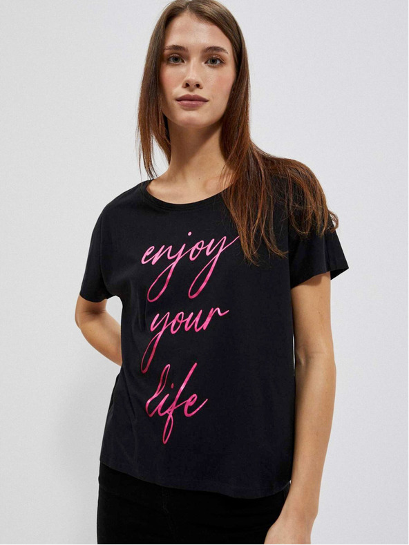 Moodo Crna ženska Moodo majica