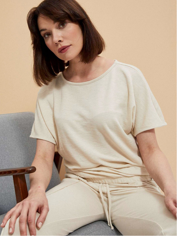 Moodo Moodo bež ženska majica