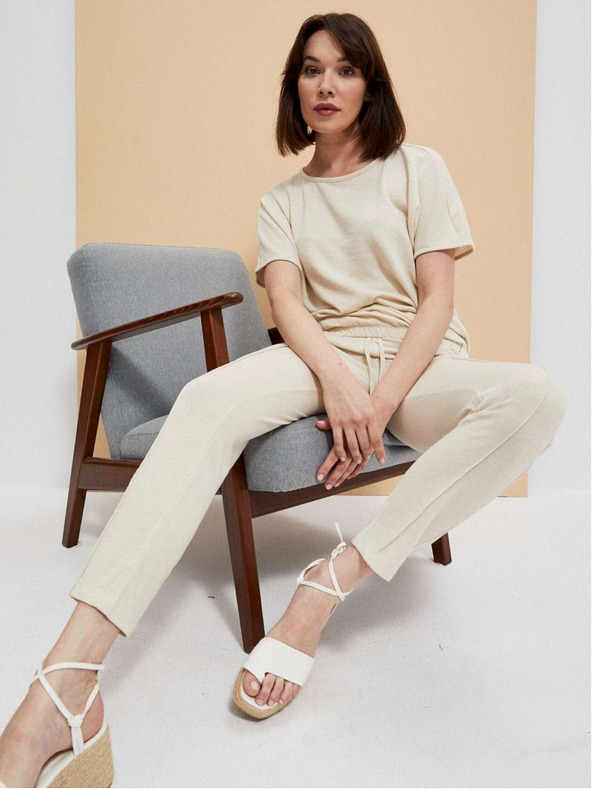 Moodo Moodo bež ženska majica