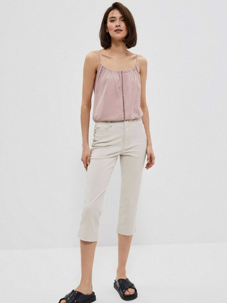 Moodo Moodo bež ženske hlače