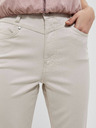 Moodo Moodo bež ženske hlače