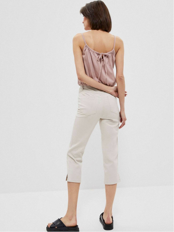 Moodo Moodo bež ženske hlače