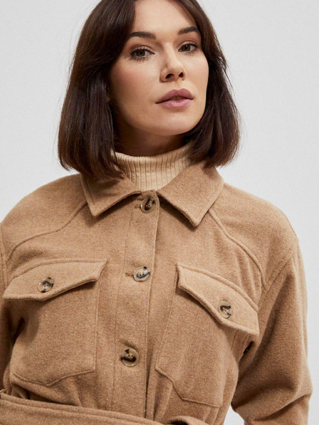 Moodo Bež ženski sako s Moodo remenom