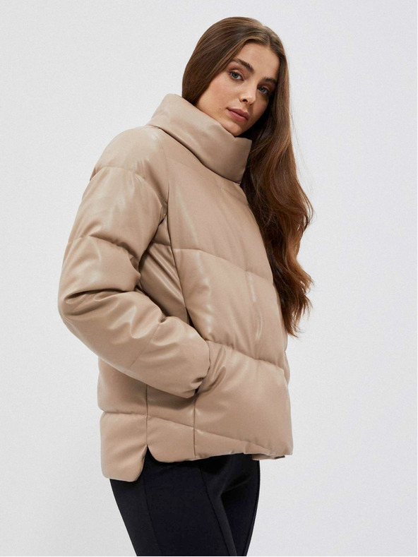 Moodo Moodo bež ženska prošivena jakna