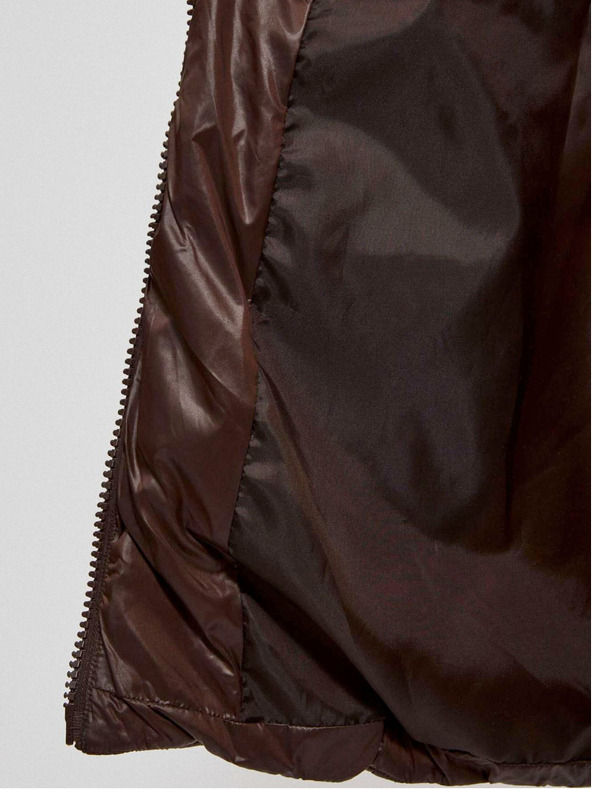 Moodo Moodo ženska smeđa prošivena jakna