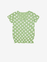 Moodo Moodo zelena ženska majica na točkice