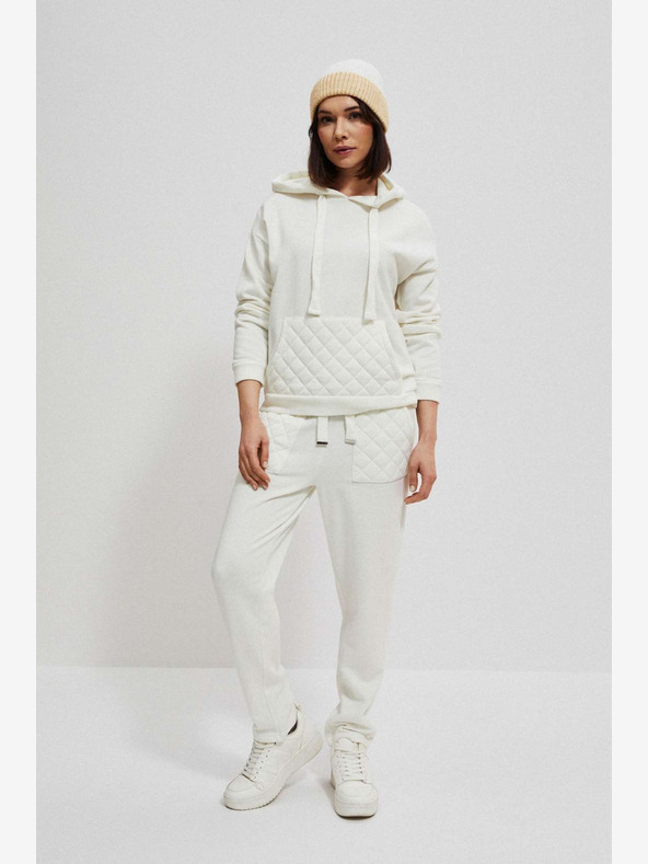 Moodo Bijele ženske trenirke Moodo