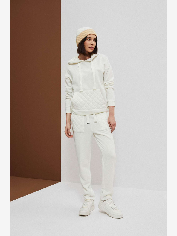 Moodo Bijele ženske trenirke Moodo