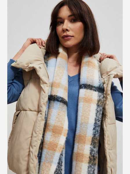 Moodo Narančasto-plava Moodo ženska košulja na kockice