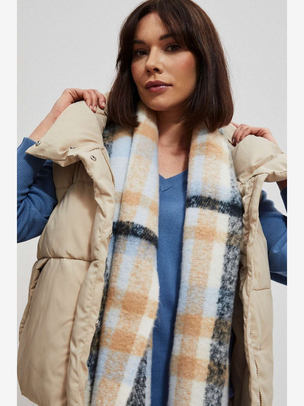 Moodo Narančasto-plava Moodo ženska košulja na kockice