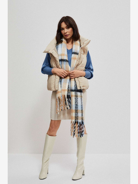 Moodo Narančasto-plava Moodo ženska košulja na kockice