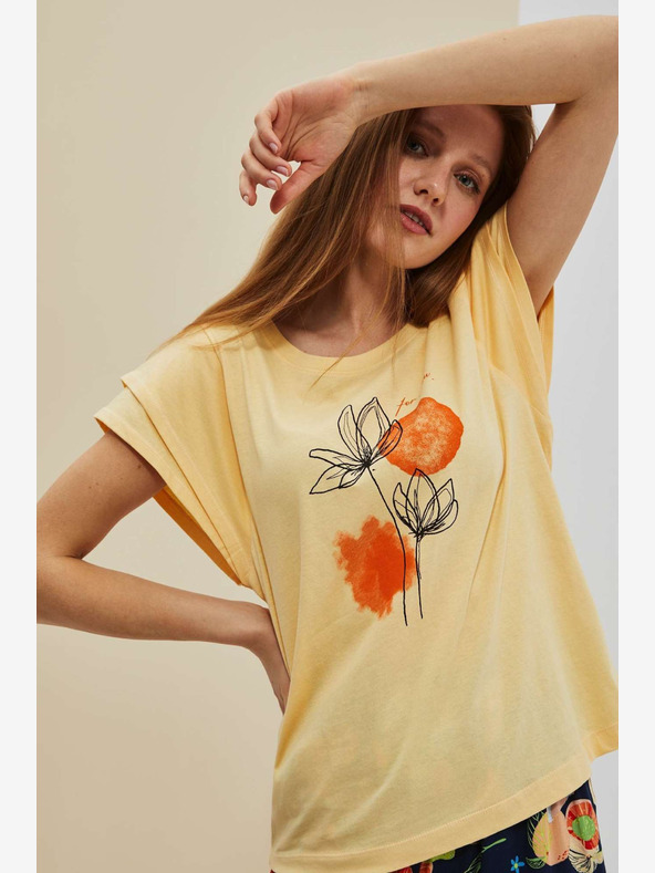 Moodo Žuta majica s Moodo printom