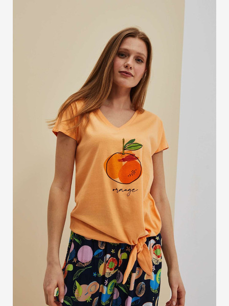 Moodo Narančasta majica s Moodo printom