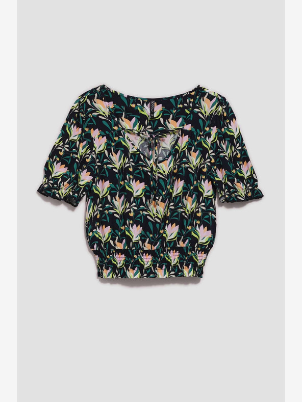 Moodo Moodo tamnoplava cvjetna bluza