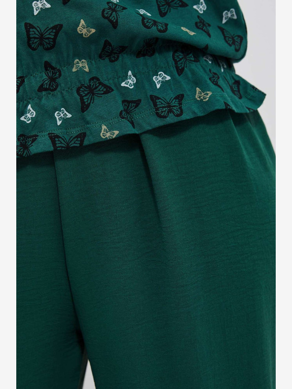 Moodo Moodo zelena bluza s uzorkom