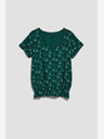 Moodo Moodo zelena bluza s uzorkom