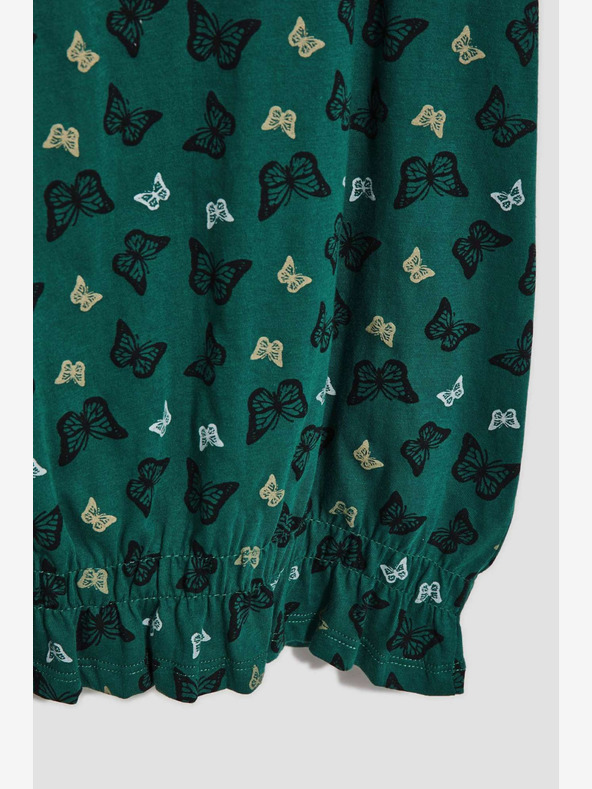 Moodo Moodo zelena bluza s uzorkom