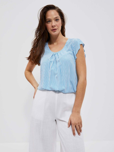 Moodo Moodo plavo-bijela prugasta bluza