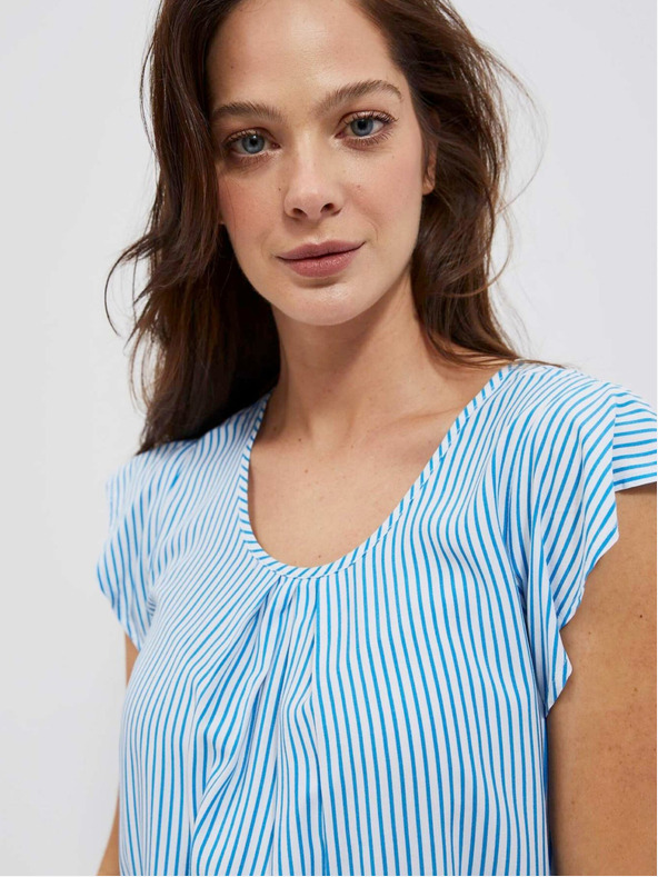 Moodo Moodo plavo-bijela prugasta bluza