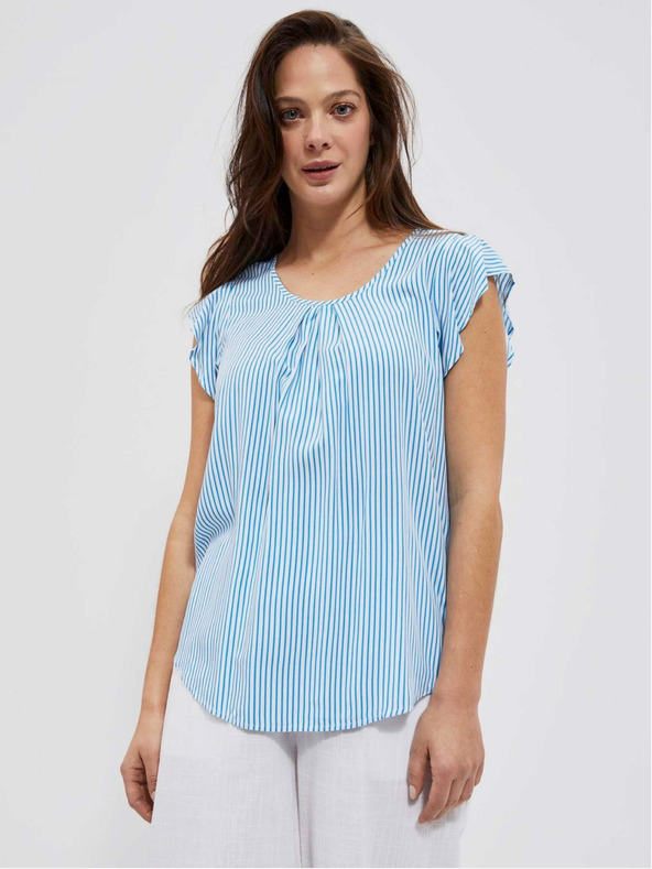 Moodo Moodo plavo-bijela prugasta bluza