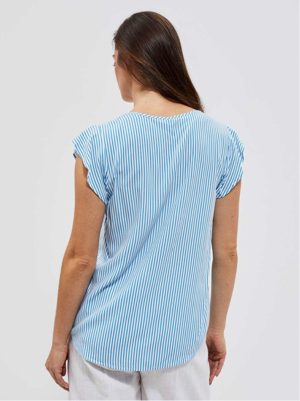 Moodo Moodo plavo-bijela prugasta bluza
