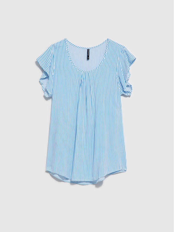 Moodo Moodo plavo-bijela prugasta bluza