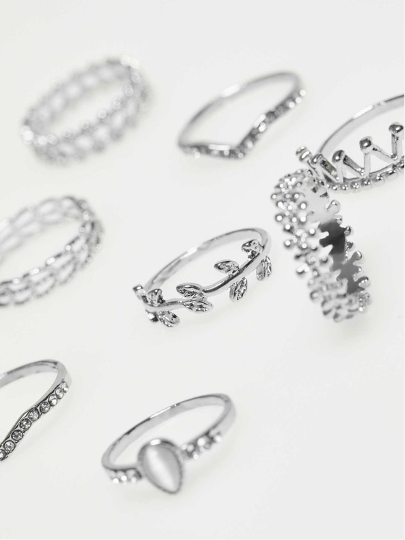 Moodo Moodo srebrni set prstenja