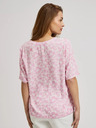 Moodo Moodo svijetloružičasta bluza na vezanje s uzorkom